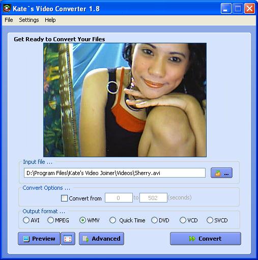 Kate's Video Converter (free)